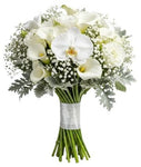 Phalaenopsis Orchids with Calla Lily and Lisianthus Bouquet - Flowers Box London