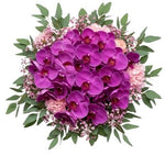 Phalaenopsis Orchids with Pink Carnations Bouquet - Flowers Box London