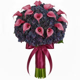 Pimpernel Hydrangea with Calla Lily Bouquet - Flowers Box London