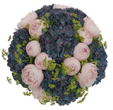 Pimpernel Hydrangea with Peonies Bouquet - Flowers Box London