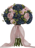 Pimpernel Hydrangea with Peonies Bouquet - Flowers Box London