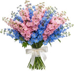 Pink and Blue Delphinium Bouquet