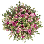 Pink and Cerise Lisianthus with Parviflolia Bouquet