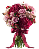 Pink and Cherry Bouquet - Flowers Box London
