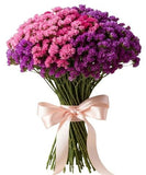 Pink and Purple Limonium Bouquet - Flowers Box London