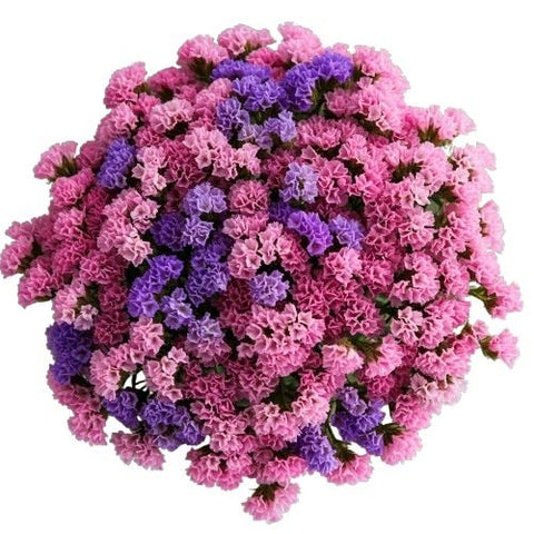 Pink and Purple Limonium Bouquet - Flowers Box London