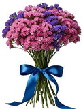 Pink and Purple Limonium Bouquet - Flowers Box London