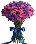 Pink and Purple Limonium Bouquet - Flowers Box London