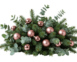 Pink Baubles Festive Centerpiece - Flowers Box London