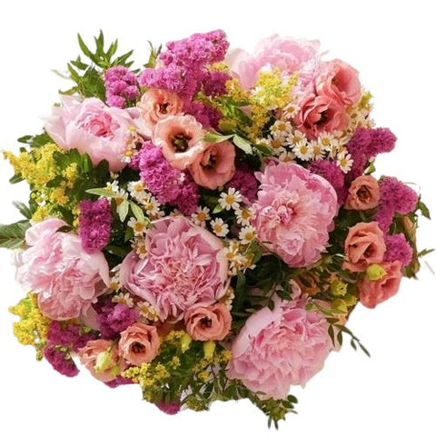 Pink Garden Peonies Bouquet