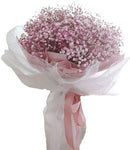 Pink Gypsophila Bouquet - Flowers Box London