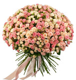 Pink & Ivory Spray Roses Bouquet
