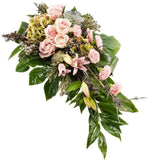 Pink Longing Funeral Spray - Flowers Box London