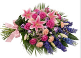 Pink & Purple Sheaf - Flowers Box London