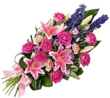 Pink & Purple Sheaf - Flowers Box London