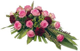Pink Roses Funeral Spray - Flowers Box London