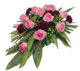 Pink Roses Funeral Spray - Flowers Box London