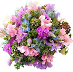 Pink Sweet Pea with Nigella Bouquet - Flowers Box London