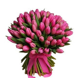 Pink Tulips Bouquet - Flowers Box London