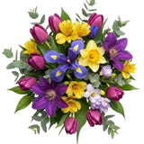 Pleasing Purple Bouquet - Flowers Box London