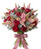 Premium Peonies with Lupinus Bouquet - Flowers Box London