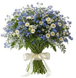 Pretty Blue and White Bouquet - Flowers Box London