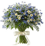 Pretty Blue and White Bouquet