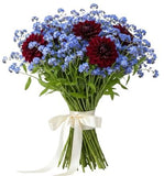 Pretty Bouquet of Forget Me Not and Dahlia - Flowers Box London