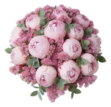 Pretty Bouquet of Peonies with Limonium - Flowers Box London