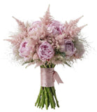 Pretty Bouquet of Pink Peonies with Astilbe - Flowers Box London