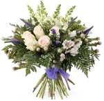 Pretty Bouquet of Roses with Alstroemeria and Snapdragons