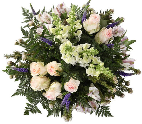 Pretty Bouquet of Roses with Alstroemeria and Snapdragons