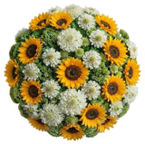 Pretty Bouquet of Sunflowers and Scabiosa - Flowers Box London