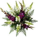 Pretty Bouquet of White Snapdragons and Gladiolus - Flowers Box London