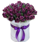 Pretty Box of Double Tulips