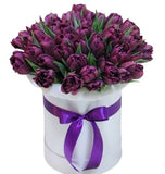 Pretty Box of Double Tulips