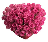 Pretty Box of Pink Roses in a Box - Flowers Box London