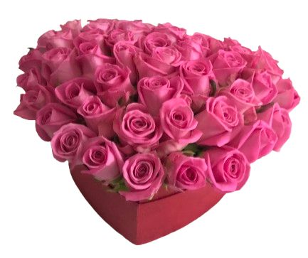 Pretty Box of Pink Roses in a Box