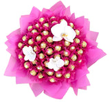 Pretty Chocolate Bouquet with Phalaenopsis Orchids - Flowers Box London