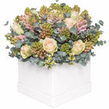 Pretty Hyacinths and Roses Box - Flowers Box London