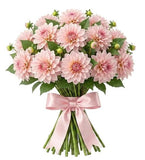 Pretty Pink Dahlia Bouquet - Flowers Box London
