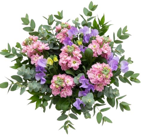 Pretty Sweet Pea and Stocks Bouquet
