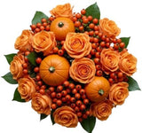 Pumpkin Spice Rose Charm Bouquet - Flowers Box London