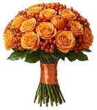 Pumpkin Spice Rose Charm Bouquet