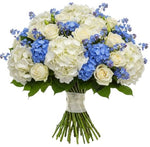 Pure Elegance and Blue Serenity Bouquet