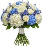 Pure Elegance and Blue Serenity Bouquet