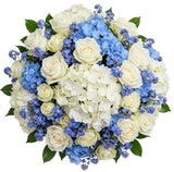 Pure Elegance and Blue Serenity Bouquet