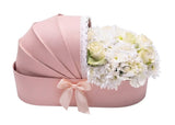 Pure White Flowers in Cradle Box - Flowers Box London