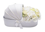 Pure White Flowers in Cradle Box - Flowers Box London
