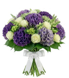 Purple and White Garden Bouquet - Flowers Box London
